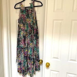 Anthropologie floral jumpsuit